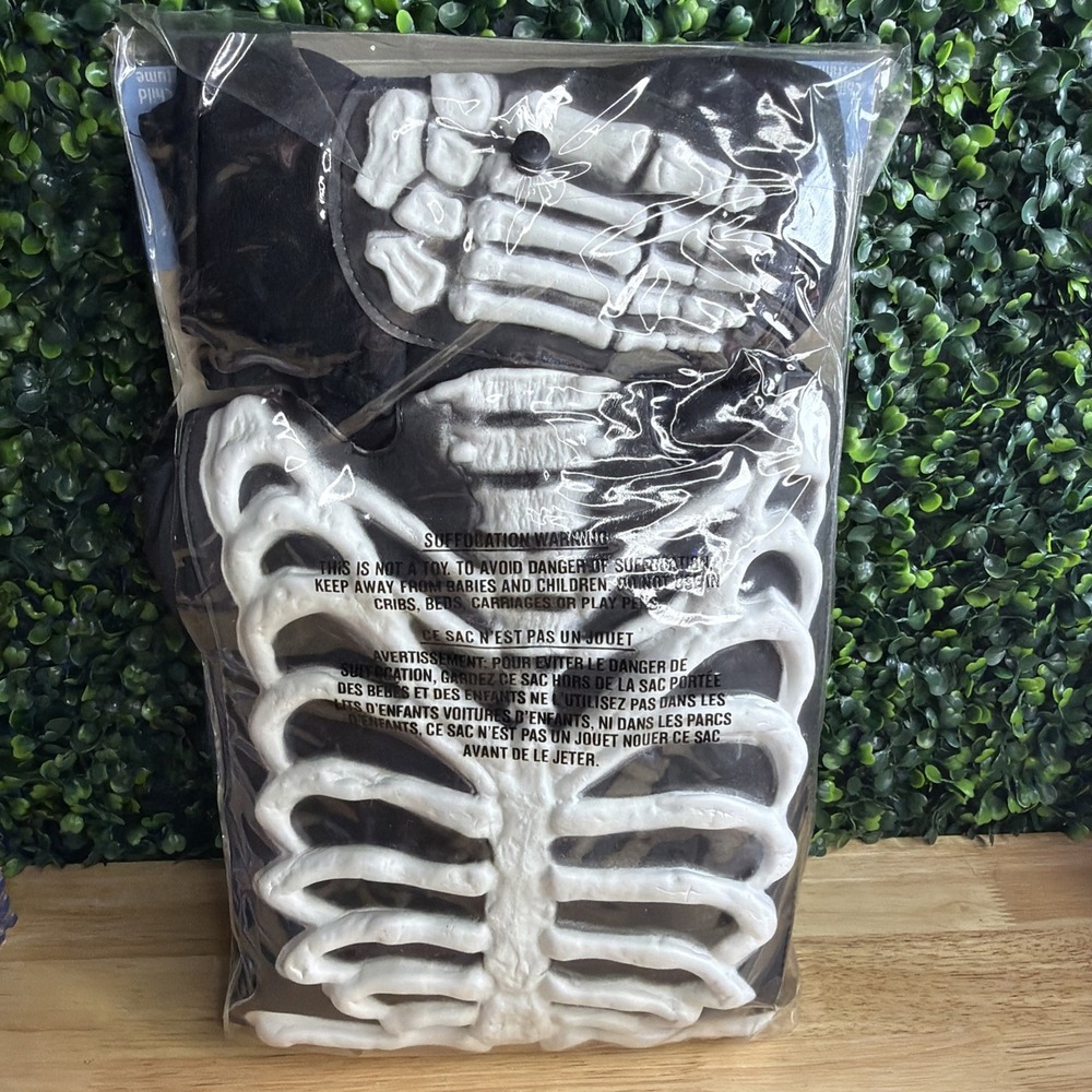FUN WORLD Halloween Skeleton Costume ~Youth L 12/14 ~3-D Soft Foam Bones - Picture 4 of 4